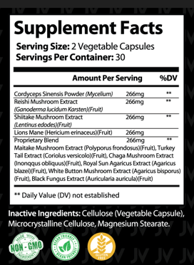 MUSHROOM NOOTROPICS - Just Vitamins