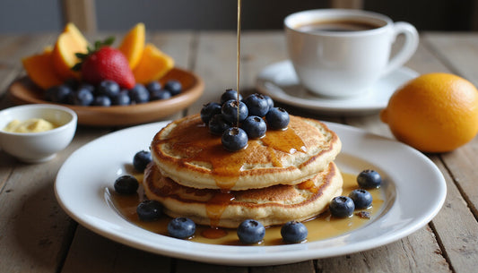 Fluffy Whole Wheat Blueberry Protein Pancakes: A Wholesome Breakfast Delight!