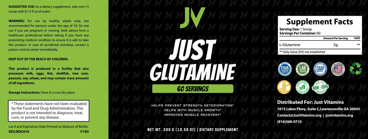 GLUTAMINE - Just Vitamins